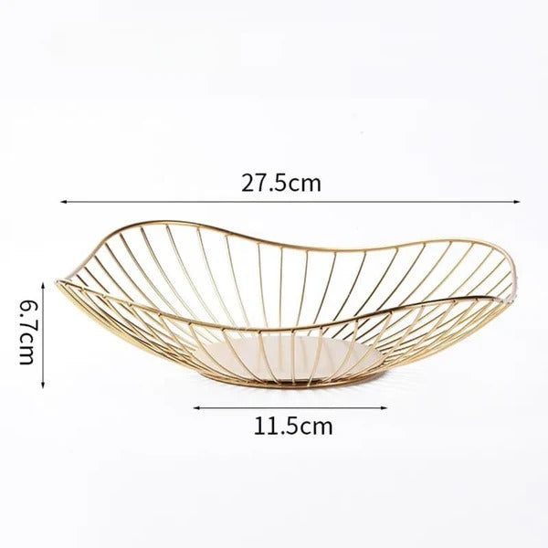 Cesta de Mesa para Frutas e Vegetais de Metal Ferrazi