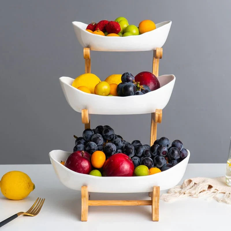 Fruteira de Mesa em Bambu - EcoBowl