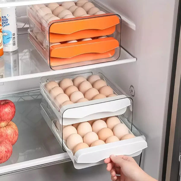 Gaveteiro Organizador Duplo para Ovos de Geladeira Ferrazi