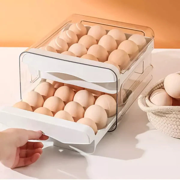 Gaveteiro Organizador Duplo para Ovos de Geladeira Ferrazi
