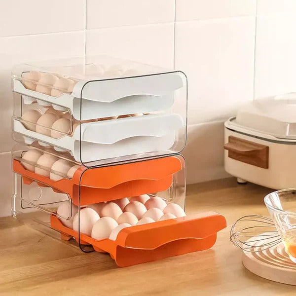 Gaveteiro Organizador Duplo para Ovos de Geladeira Ferrazi