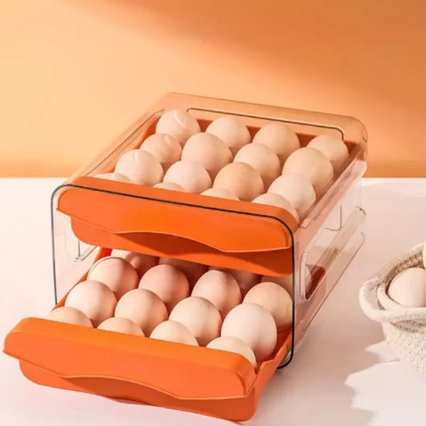Gaveteiro Organizador Duplo para Ovos de Geladeira Ferrazi