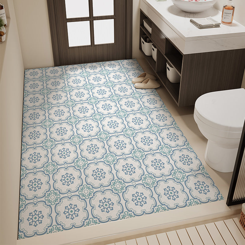 Tapete de Banheiro Absorvente Retro Antiderrapante
